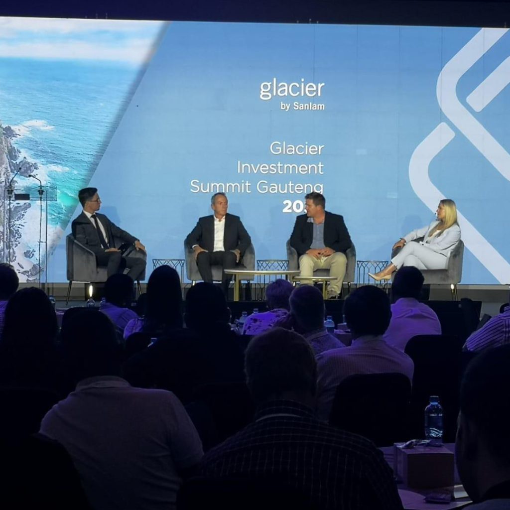 Gavin Wood, Lourens Coetzee and Linda Eedes hosted by Dean de Nysschen from Glacier Invest.