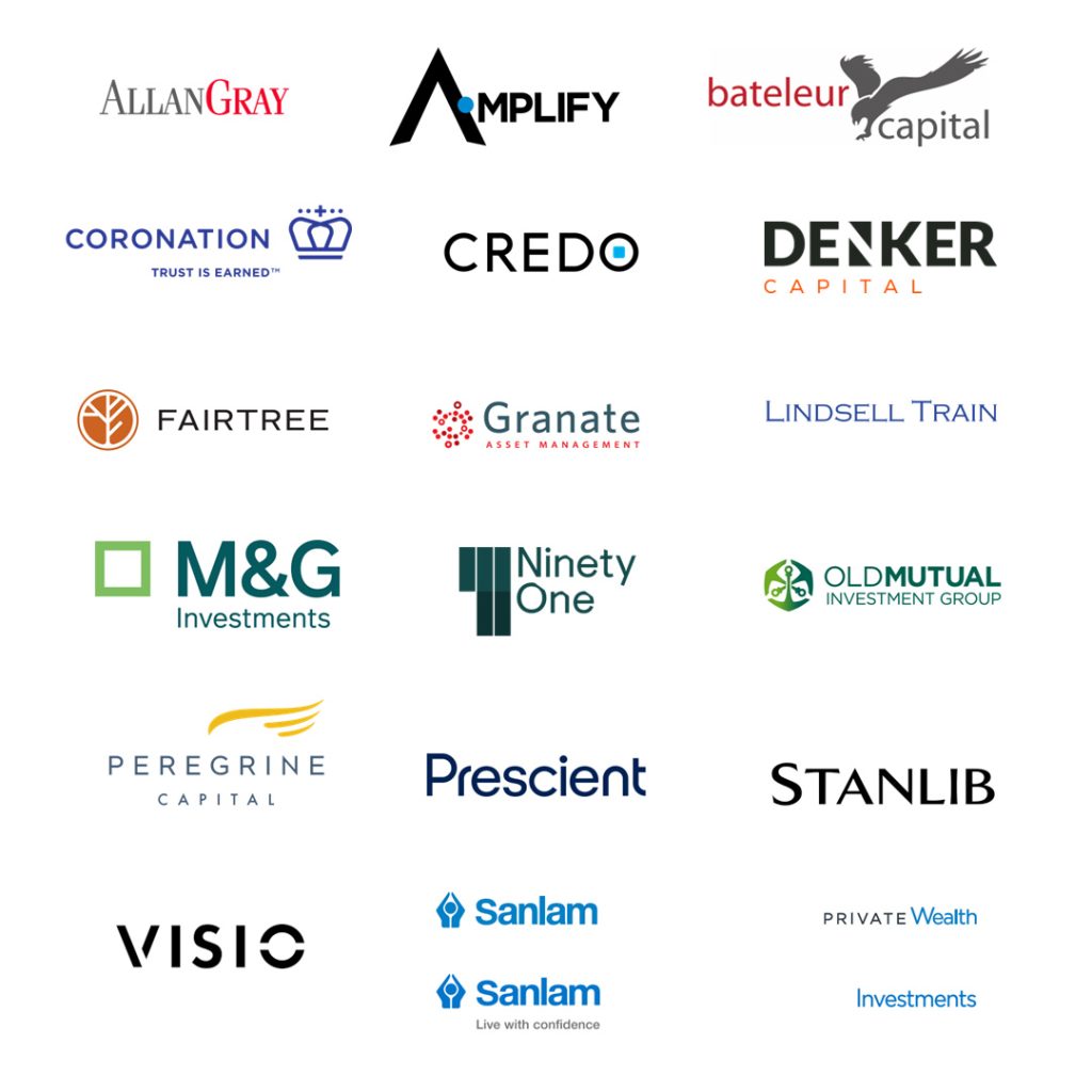 Glacier Investment Summit Free State 2023, in proud partnership with the following leading asset management companies.
